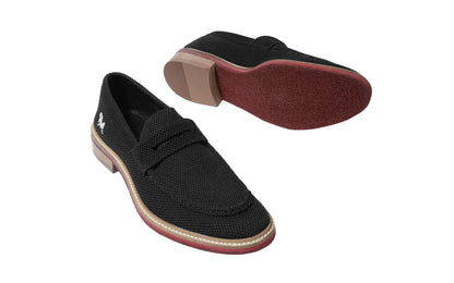 Neeman's Block Heel Loafers for Mens | Breathable Knit Upper Comfortable & Flexible EVA Sole