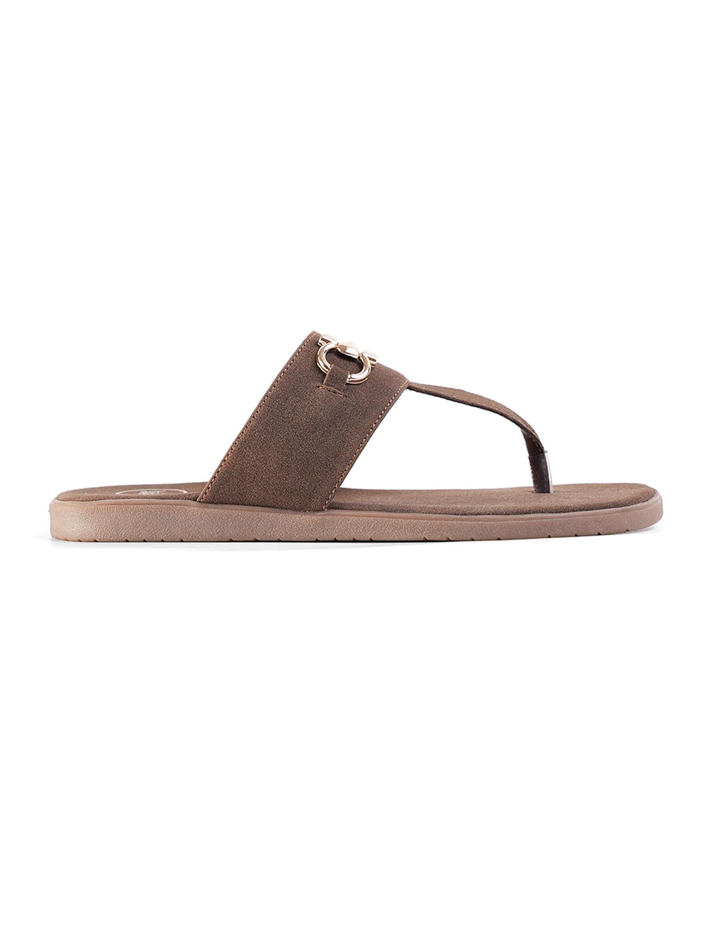 T-Rad Luxe Horsebit Sandals - Brown
