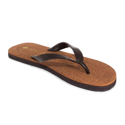 Exis Thong-Strap Cork Brown Men Flip-Flops