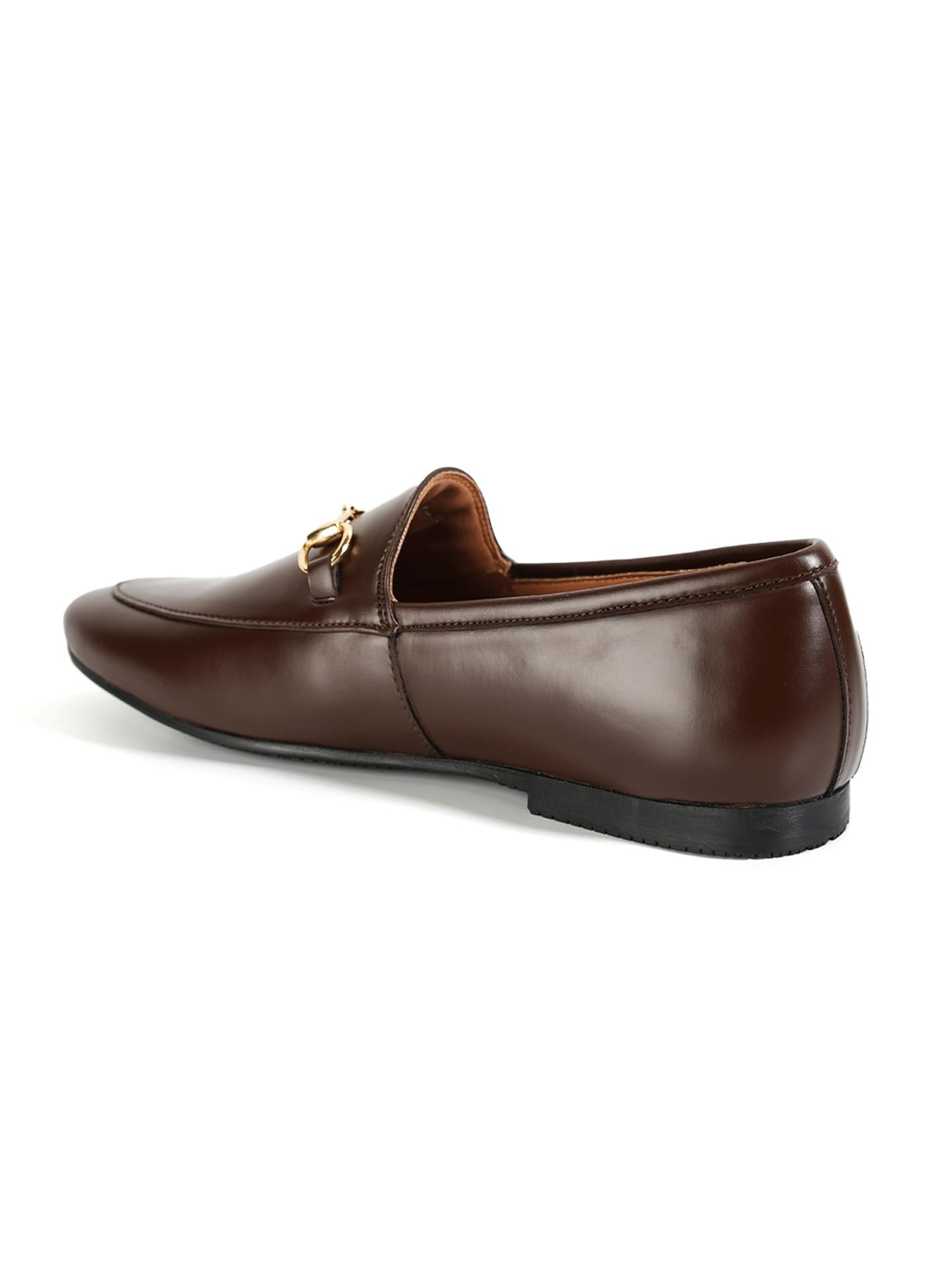 Monkstory Horsebit Flexi Business Slip-Ons - Brown