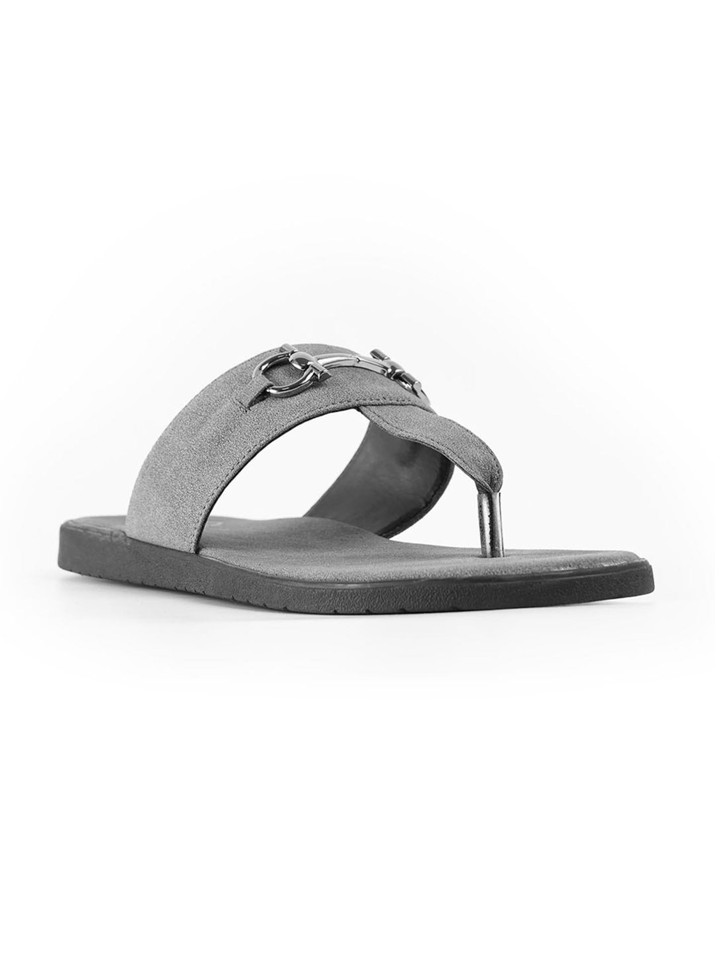 T-Rad Luxe Horsebit Sandals - Grey