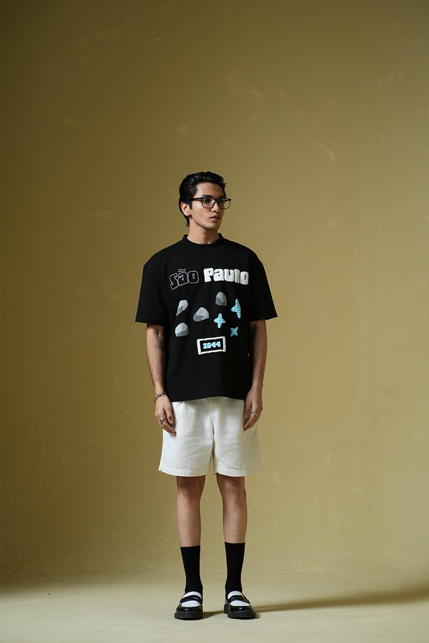 Sao Paulo Black Oversized T-Shirt