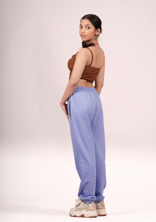 Cuddle Up Joggers in Cornflower Blue