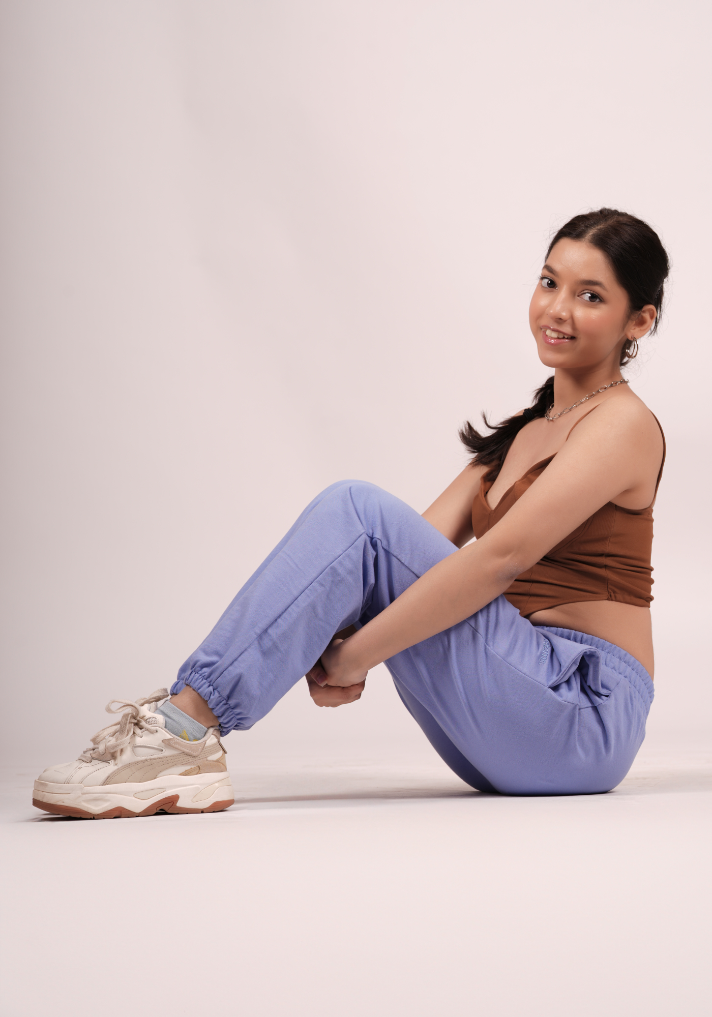 Cuddle Up Joggers in Cornflower Blue