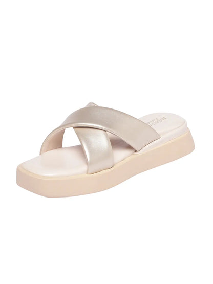 Cassie Gold Flatform Heels