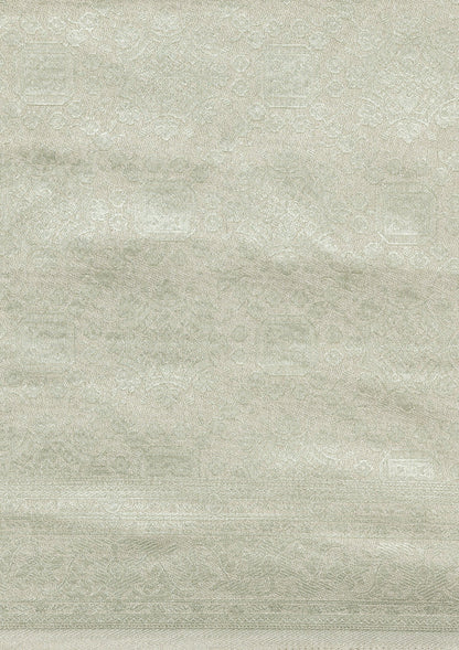 Dusty Blue Banarasi Saree