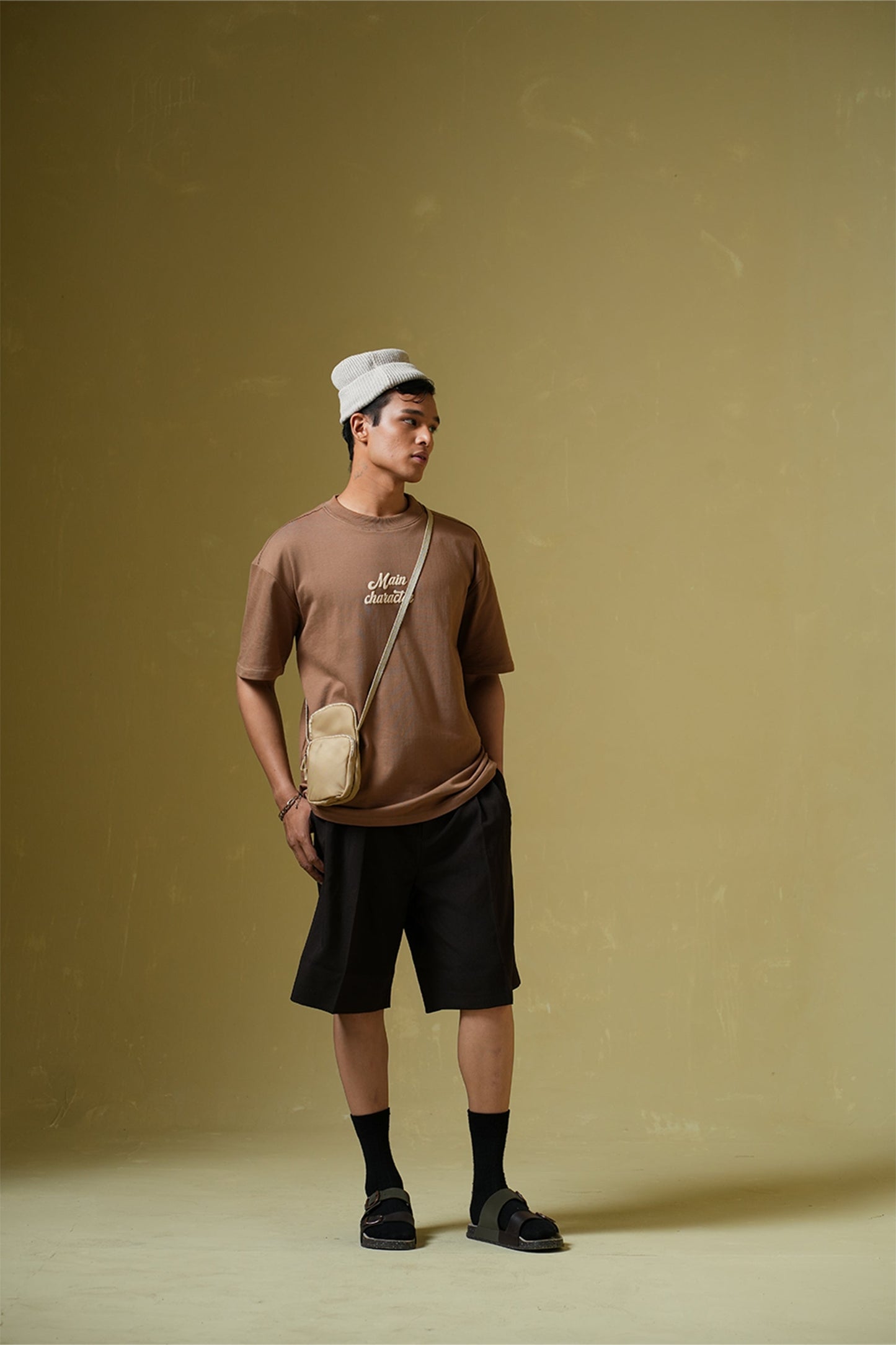 Sky Society Light brown oversized t-shirt