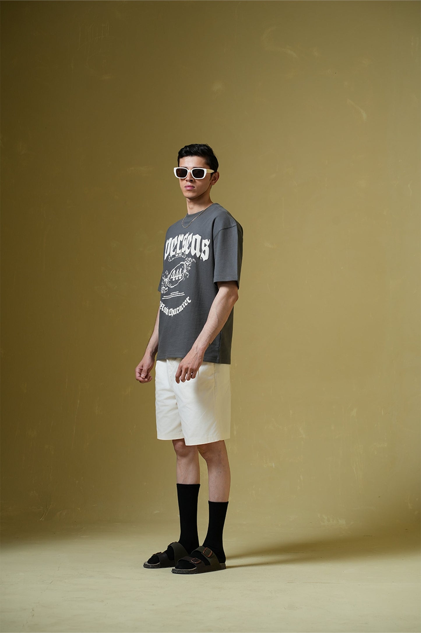Overseas Smokey Grey Oversized T-Shirt