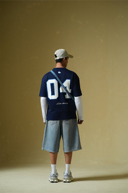 Zeus Navy blue oversized t-shirt