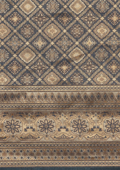 Dark Blue Banarasi Saree