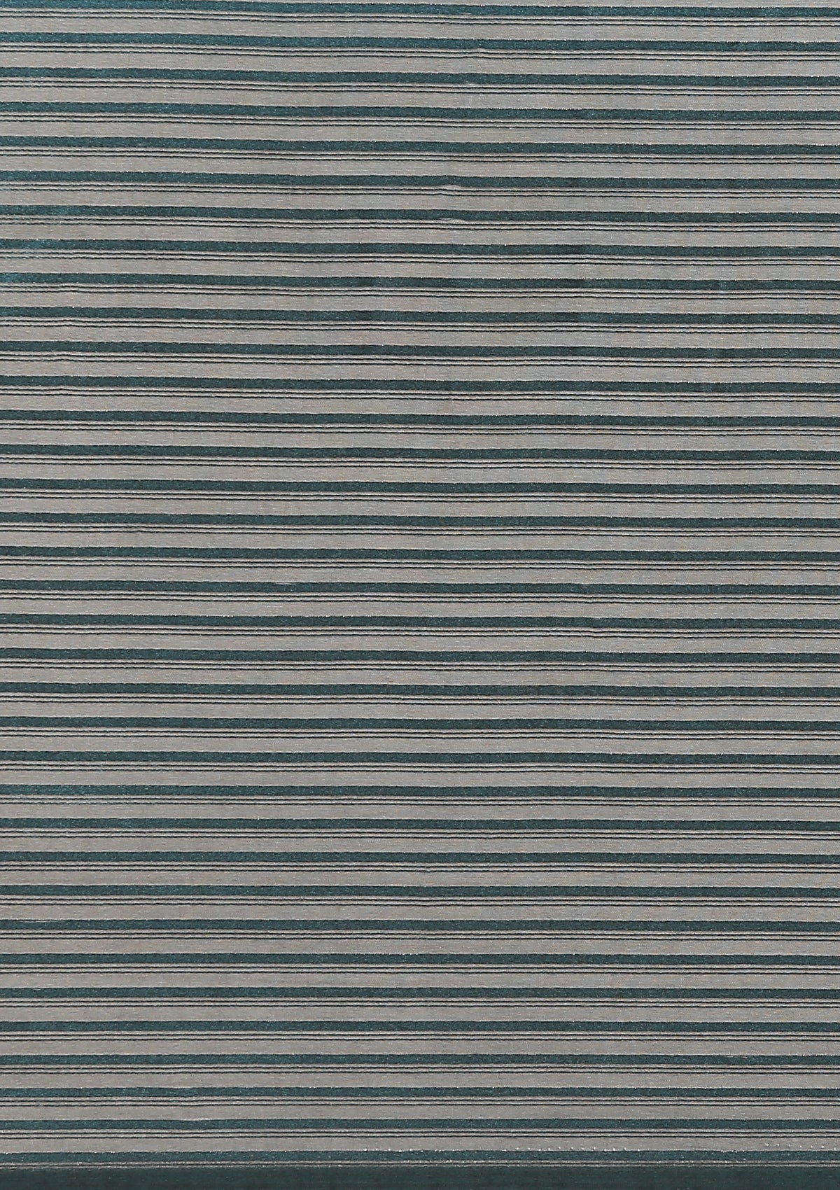 Teal Ombre Metallic Zari Striped Chiffon Saree