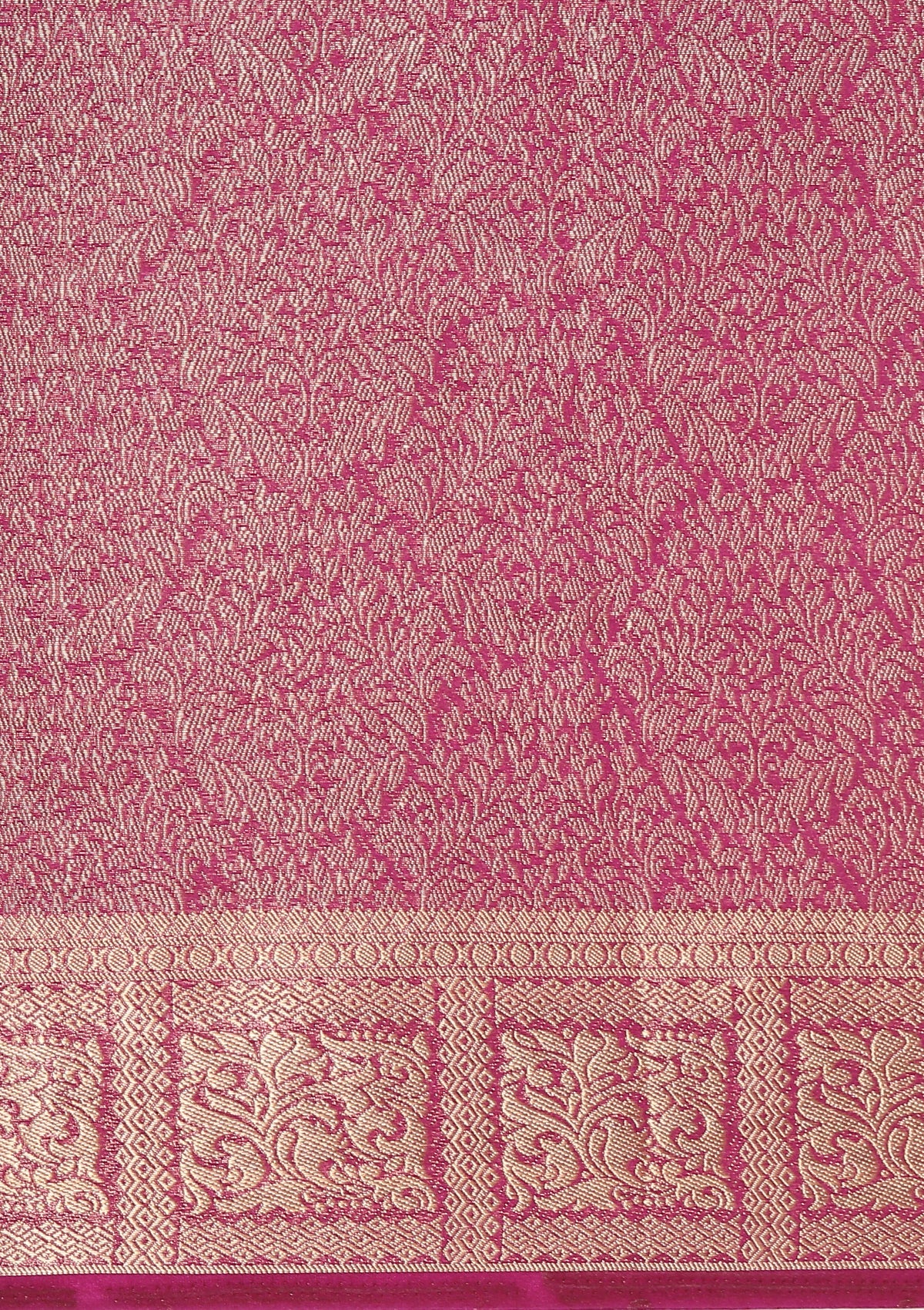 Purple Brocade Crepe Saree