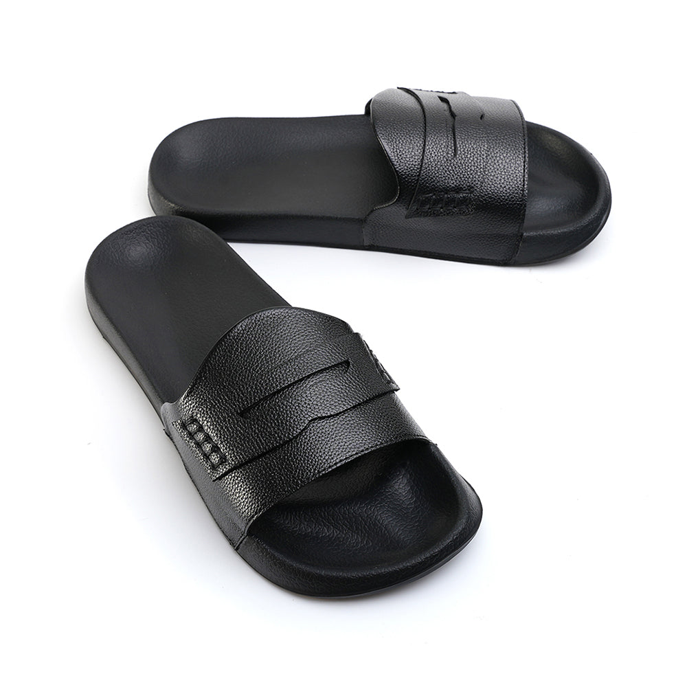 Monkstory Old Money Minimalist Sliders - Black