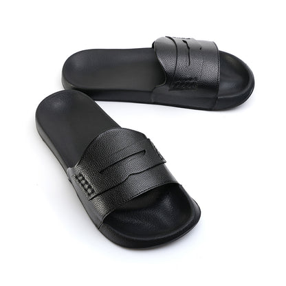 Monkstory Old Money Minimalist Sliders - Black