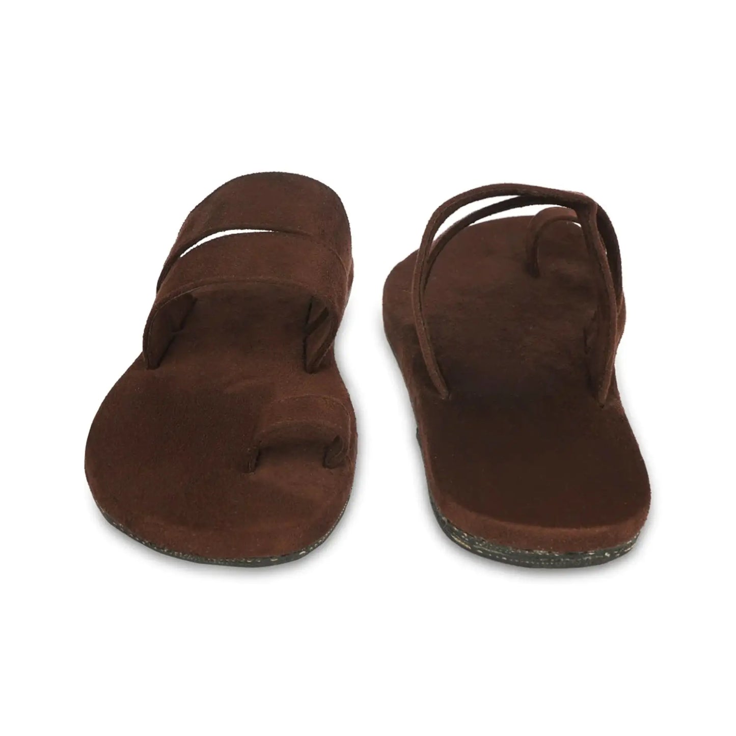 Paaduks Uri Toe-Ring Vegan Suede Brown Slides