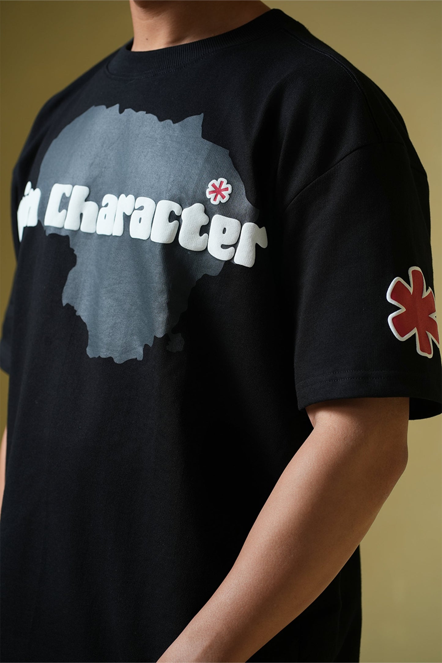 Talk Later Black Oversized T-shirt