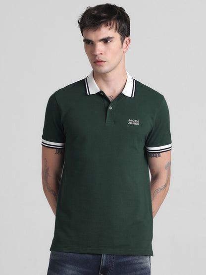 Polo Collar Pure Cotton Slim Fit T-shirt