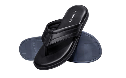 Neeman's Indo-Western Casual Flip Flops for Men | Lightweight, Durable and Flexible Sandals | PU Thong Strap & TPR Out sole