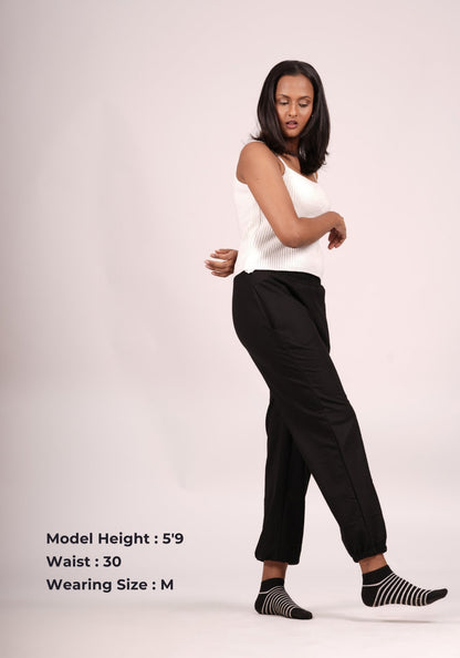 Cuddle Up Joggers in Midnight Magic Black