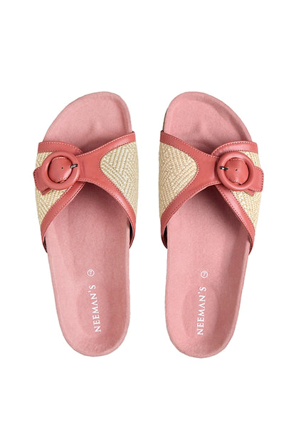 Neeman's Boheme Chic Slides for Women | Sliders for Girls | Adjustable Strap Open Toe Chappal | Lightweight Comfortable Flexible Soft Cushioned Slides | Stylish & Fashionable