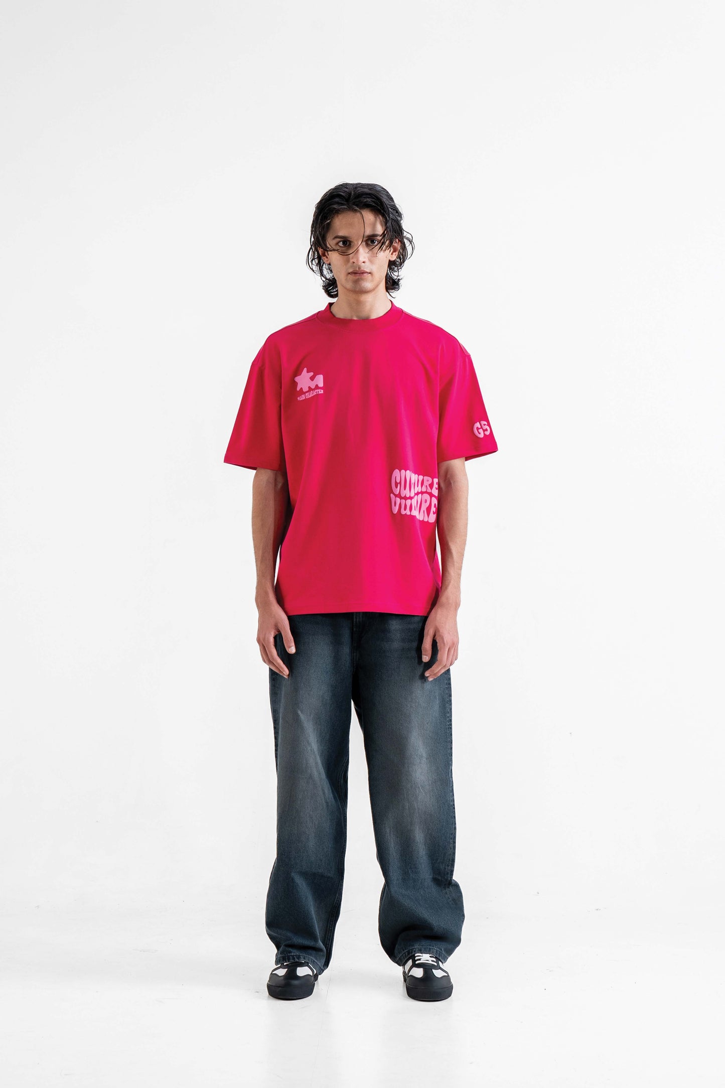 Culture Vulture Pink Oversized T-Shirt