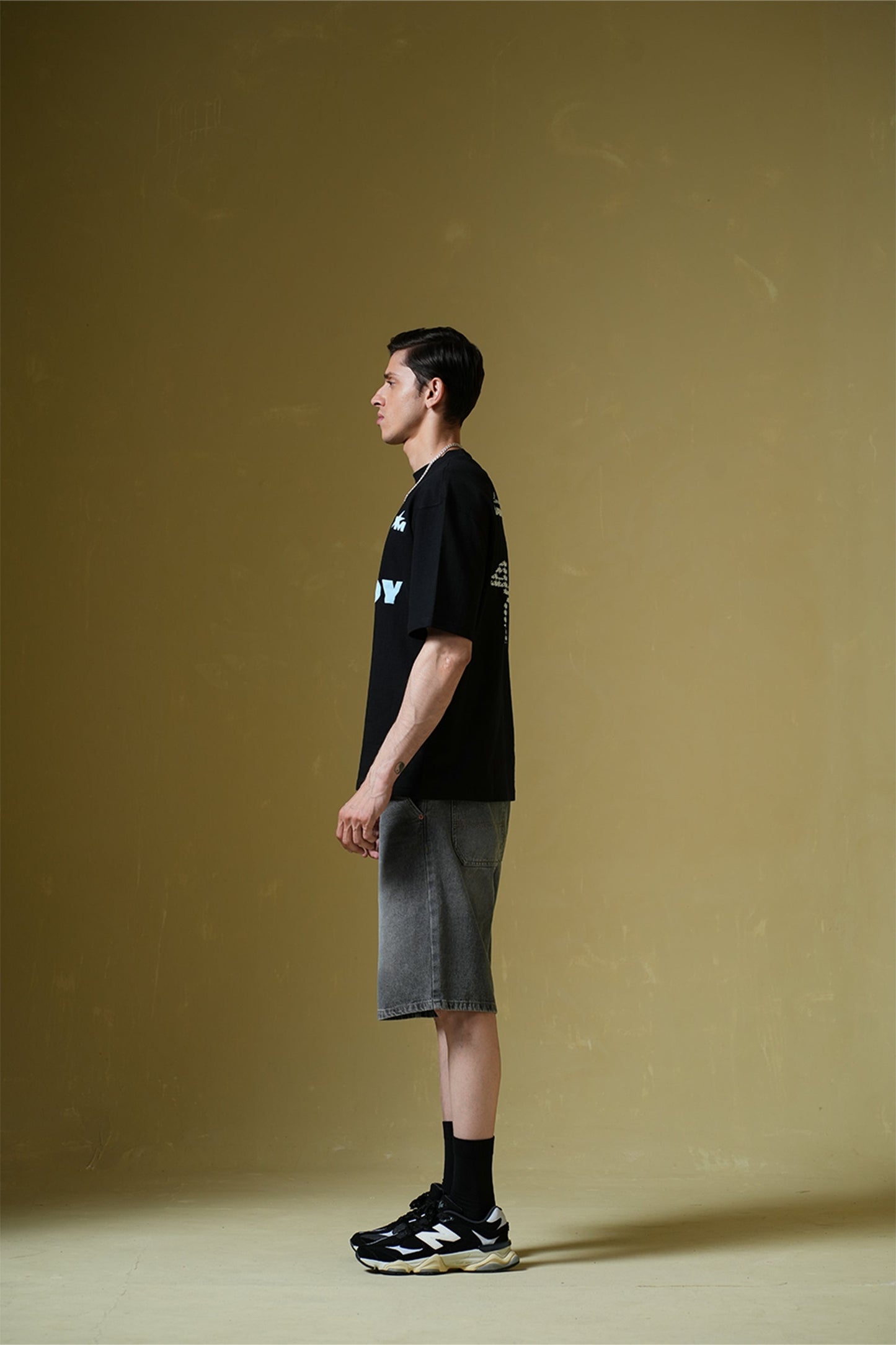 Star Boy Black Oversized T-Shirt