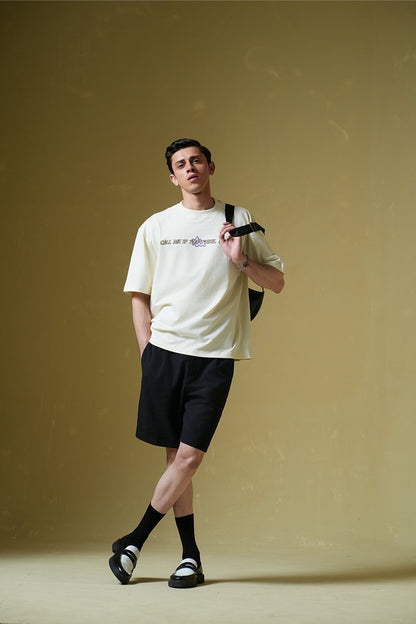 Call Me Cream Oversized T-Shirt