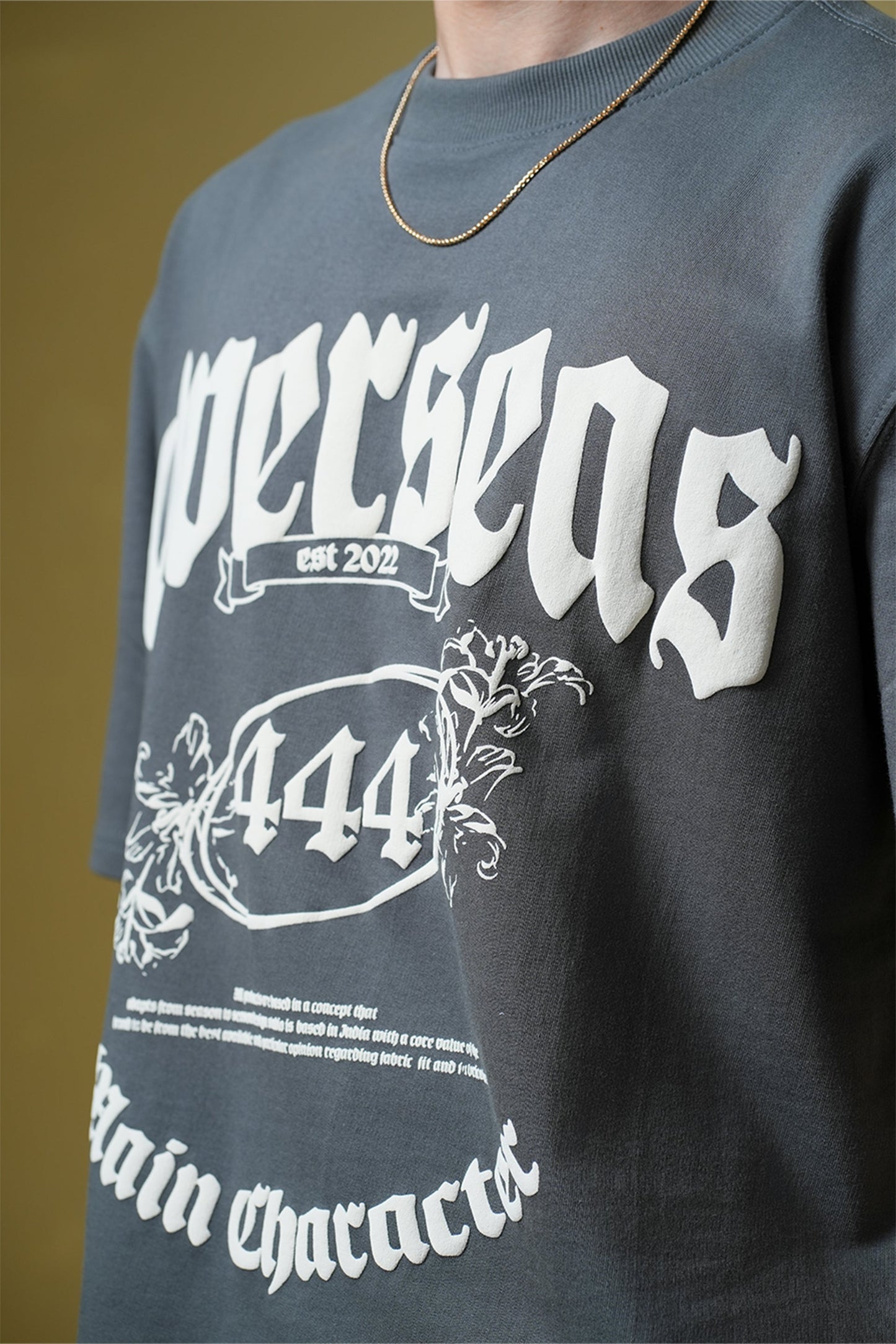 Overseas Smokey Grey Oversized T-Shirt