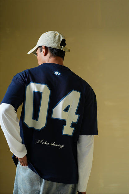 Zeus Navy blue oversized t-shirt