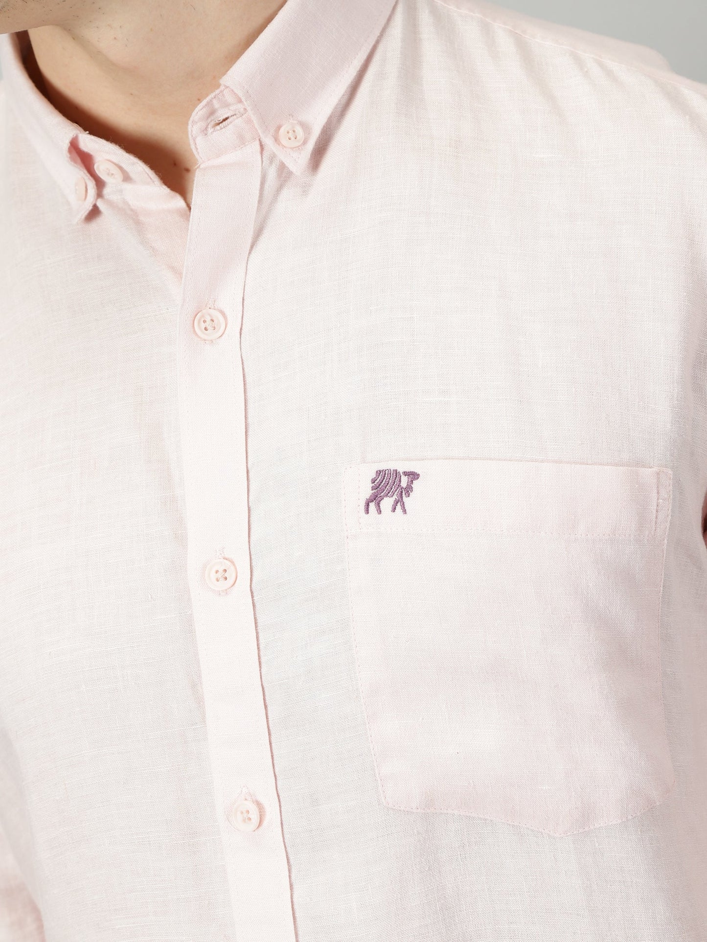 Pink Onyx Pure Linen Shirt