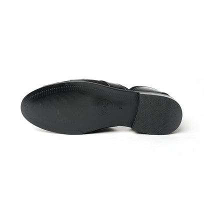 Monkstory Criss Cross Slip-On Sandal - Black