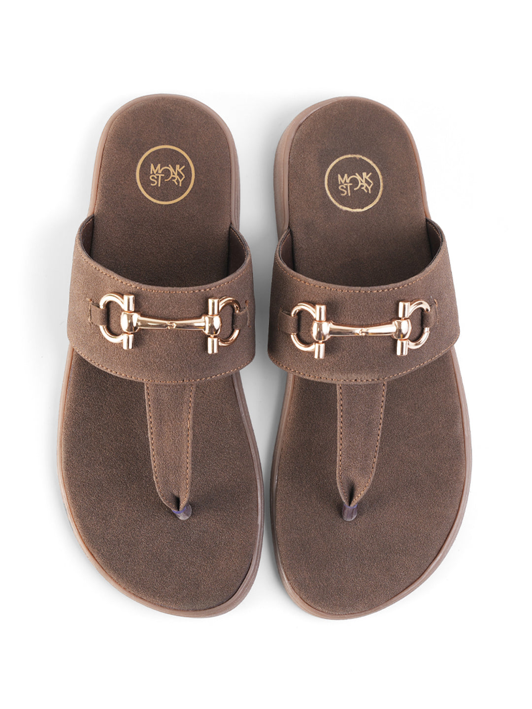 T-Rad Luxe Horsebit Sandals - Brown
