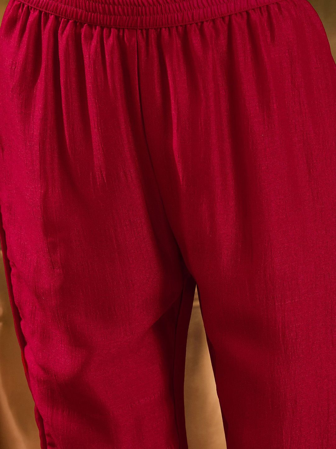 Women Solid Kurta with Trousers & Dupatta