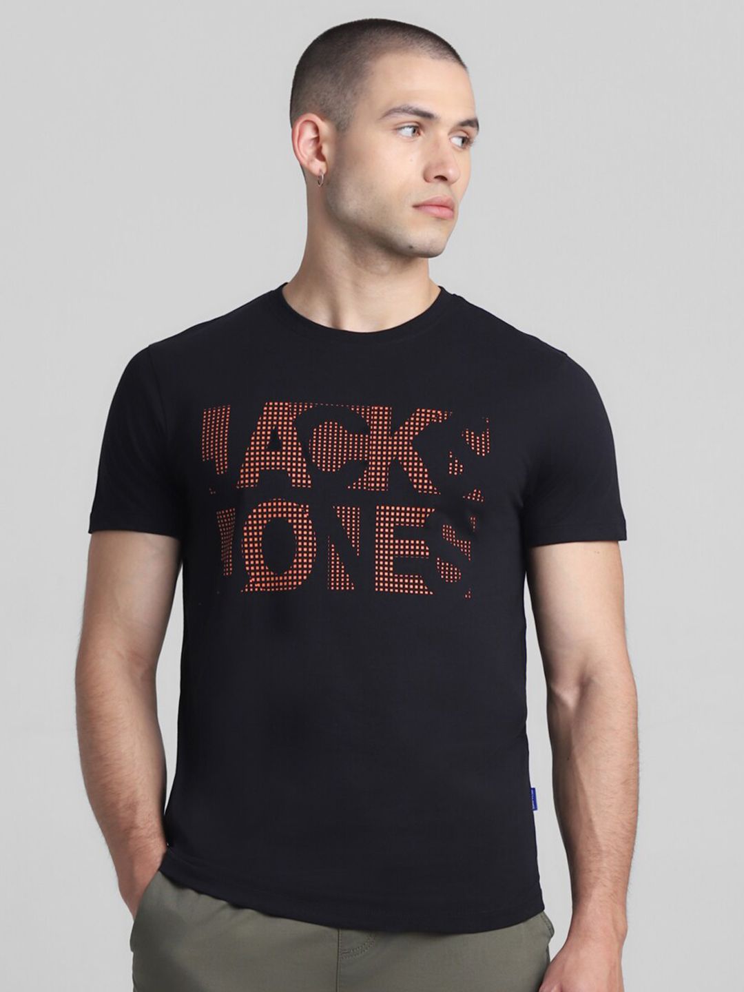 Typography Printed Slim Fit Pure Cotton T-shirt