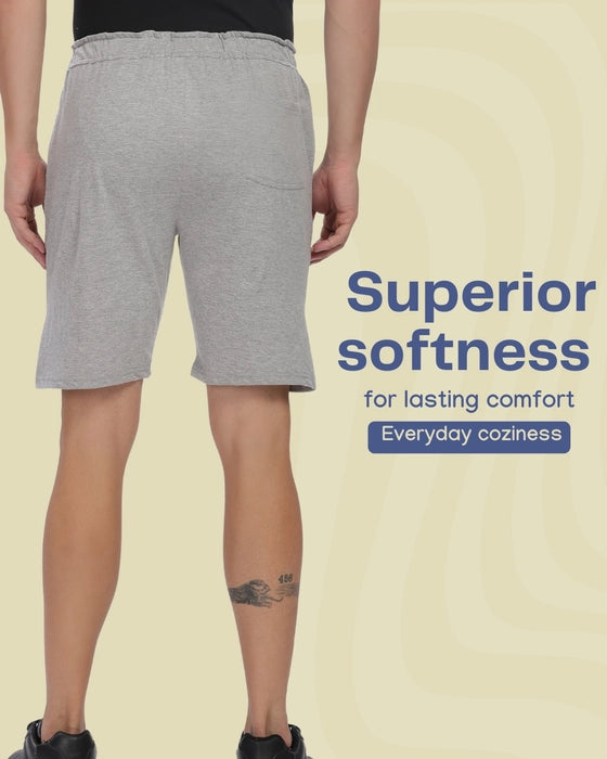 Everyday Cotton Shorts in Pebble Grey