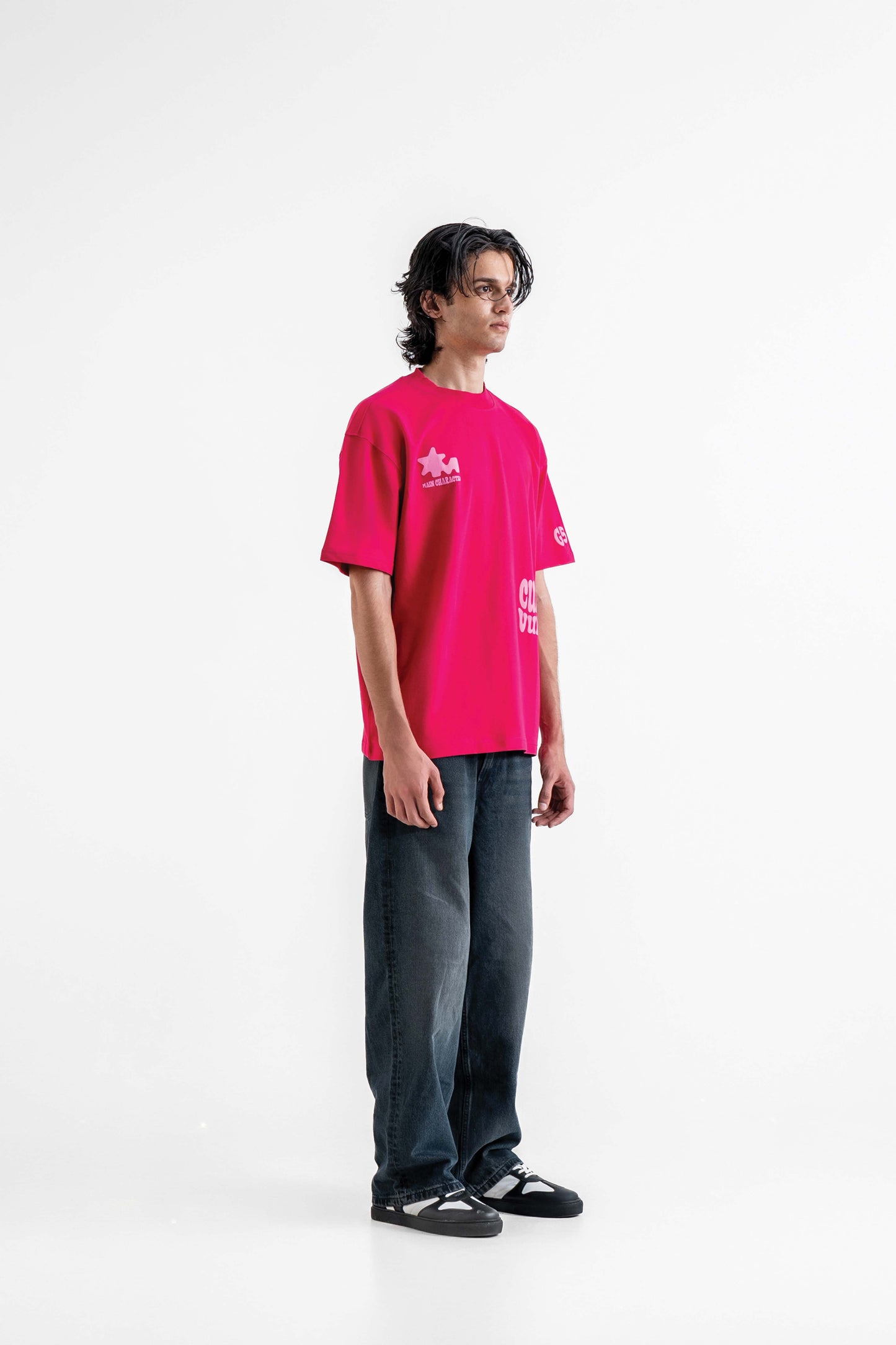 Culture Vulture Pink Oversized T-Shirt