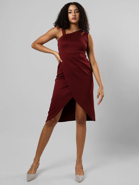 Shoulder Straps Tulip Hem Dress