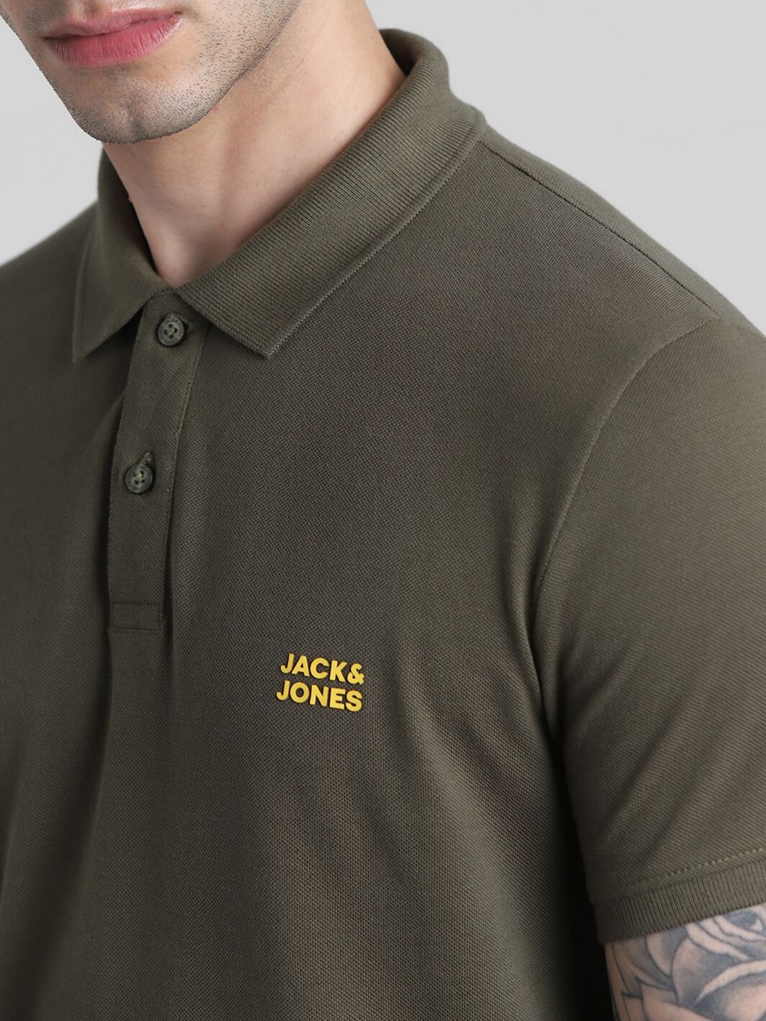Polo Collar Slim Fit Pure Cotton T-shirt