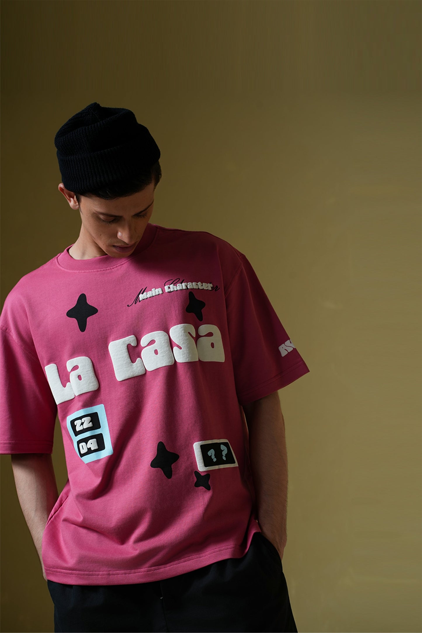 La Casa Hot Pink Oversized T-Shirt