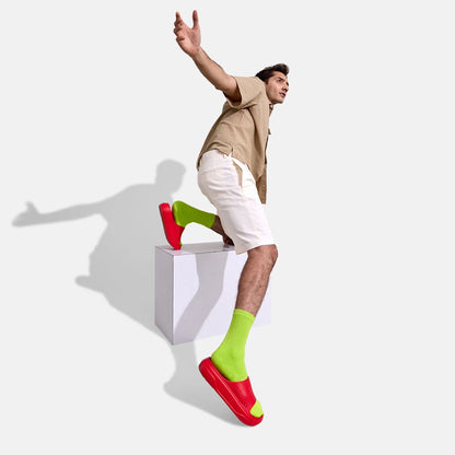 Neeman's Cushers Slides for Men | Enhanced with CushyVerse Technology for Superior Cushioning, Bounce & Full-Foot Comfort