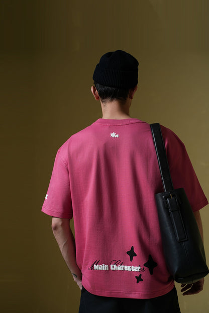 La Casa Hot Pink Oversized T-Shirt