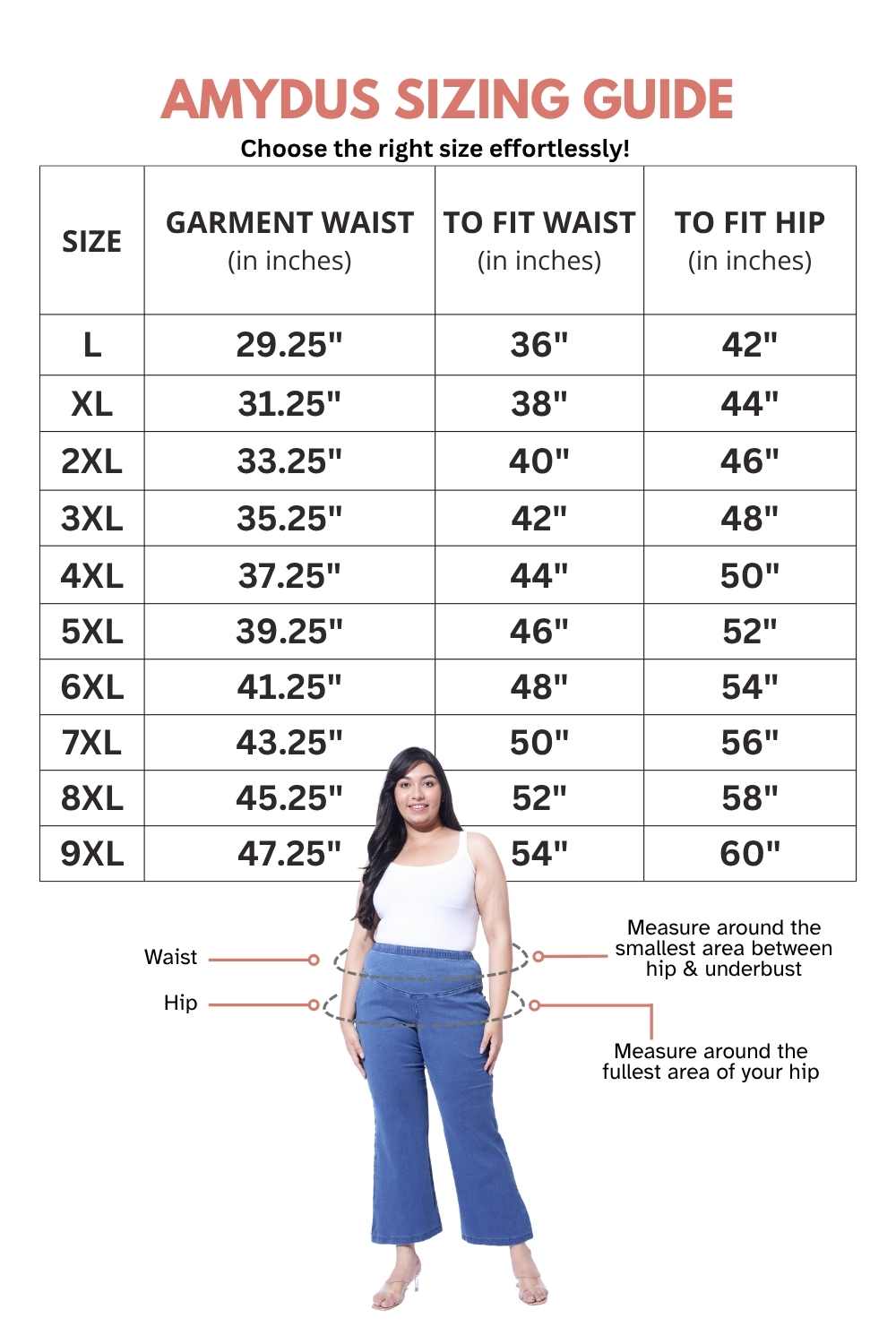 Plus Size Bermuda Blue Flare Jeans