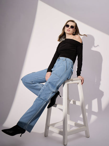 Stretchable Asymmetrical Ruched Top