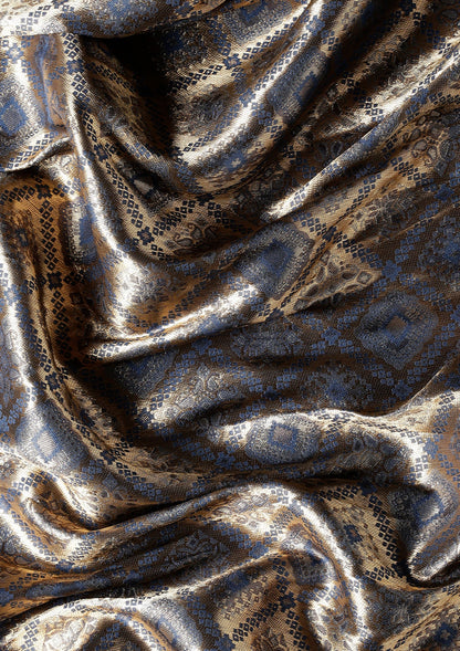 Dark Blue Banarasi Saree