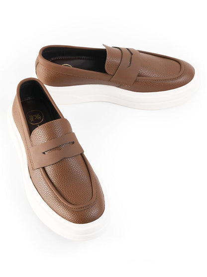 Monkstory Chunky Luxe Slip-On Sneakers - Tabac Brown