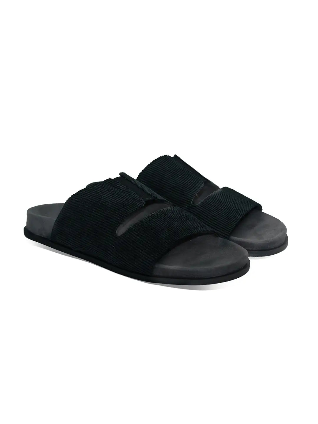 Paaduks Finn Cloak Corduroy Black Men Slides