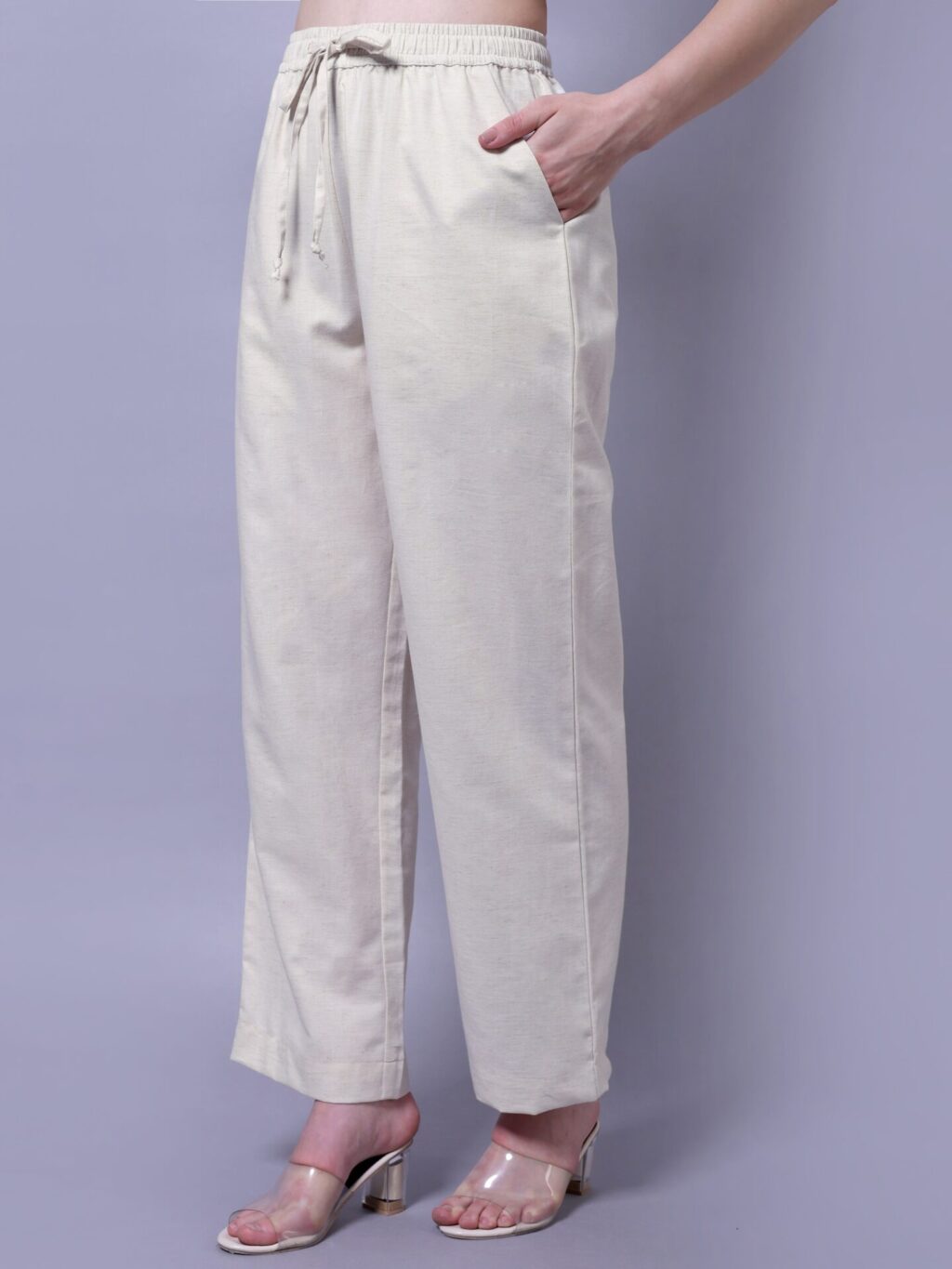 Linen Halter Co-ord Set | Off White
