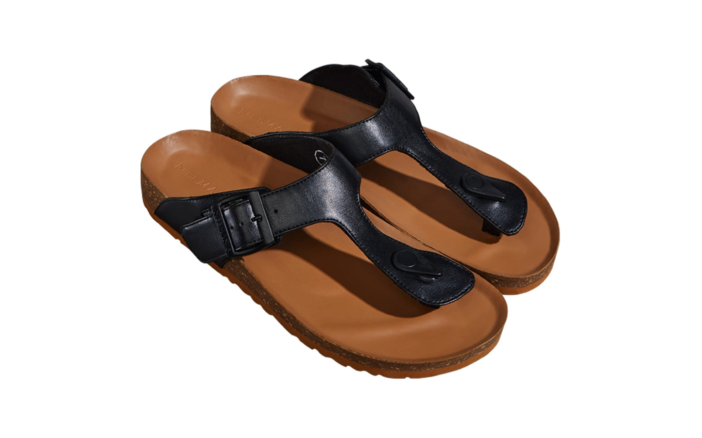 Neeman's Cork Sandals for Men | Stylish and Fashionable Slippers for Boys | Ankle Strap Open Toe Indoor Outdoor Sandals | Lightweight Comfortable Soft Flat Chappal | Everyday Comfort