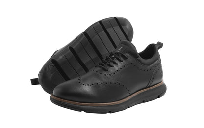 Neeman's Crossover Brogues for Men | Faux Leather (PU) on Mesh Base | Comfortable Semi-Casual Oxfords