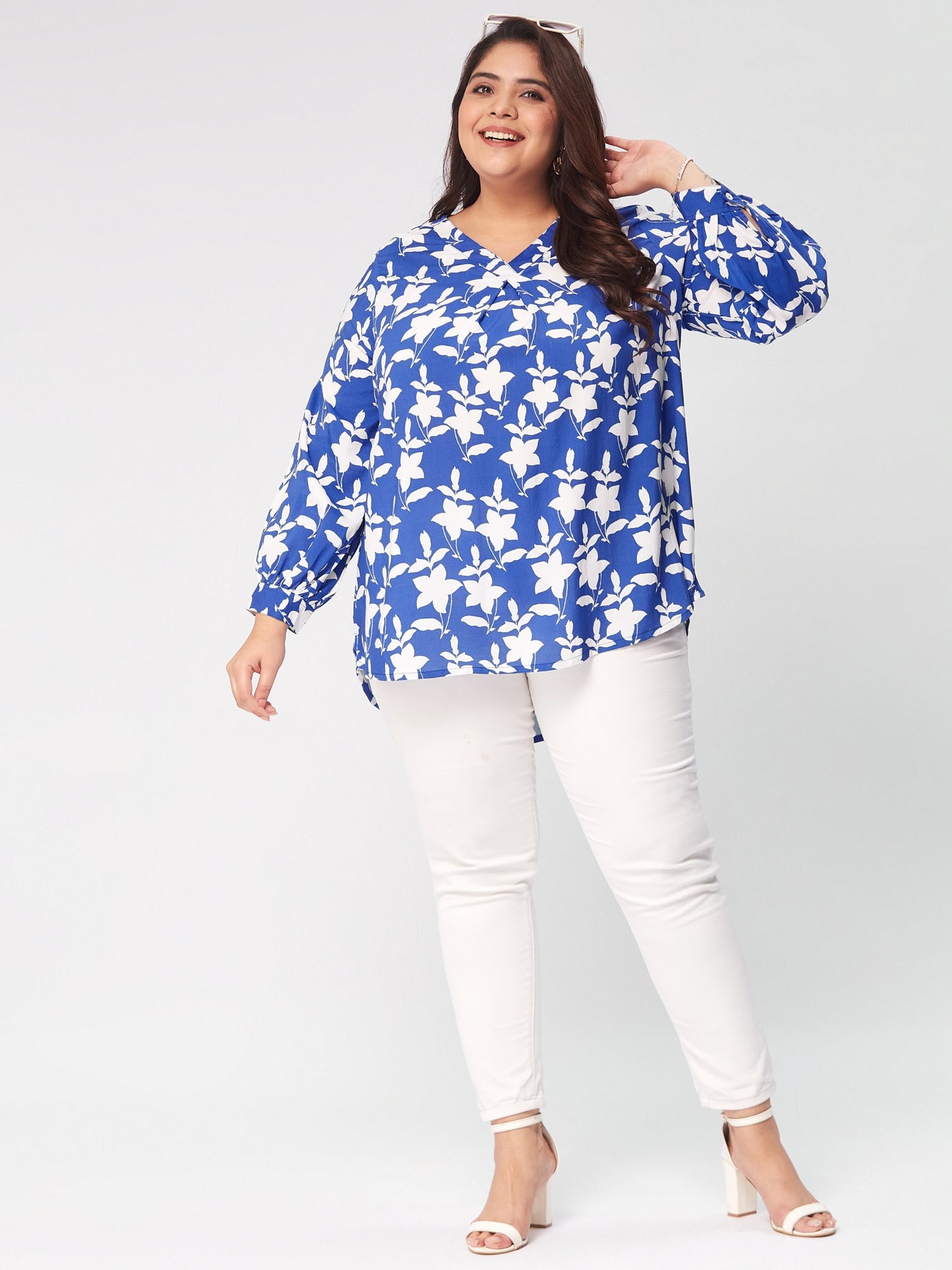PLUS SIZE BLOOMTOPS: WHERE FASHION FLOURISHES WITH DELICATE FLORAL ELEGANCE | XL - 6XL